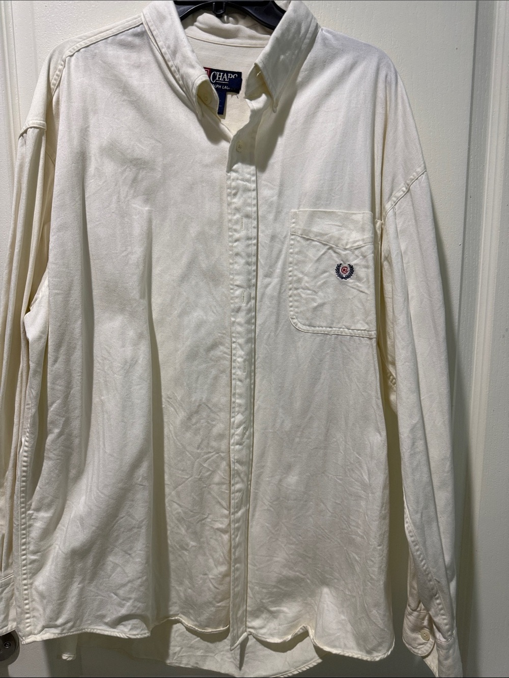 Chaps Ralph Lauren Men's Cream Lightweight Shirt Jacket